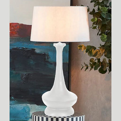 Buy Table Lamps Australia Peninsula Table Lamp 1 Light White Timber - ZAF1016W