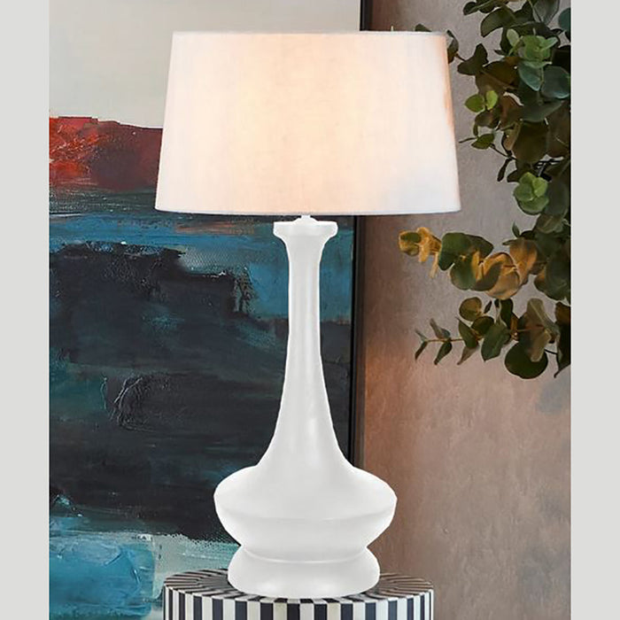 Buy Table Lamps Australia Peninsula Table Lamp 1 Light White Timber - ZAF1016W