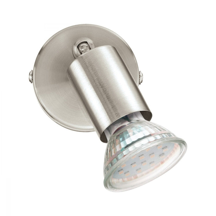 Buy Spotlights Australia Buzz 1 Light Spotlight LED 4200K Satin Nickel - 200692