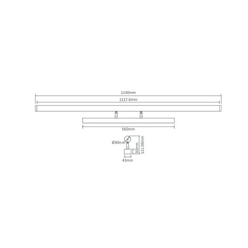 Buy Bathroom Vanity Lights Australia Mirror Bathroom Vanity Light 20W White Aluminium 3CCT - 12027