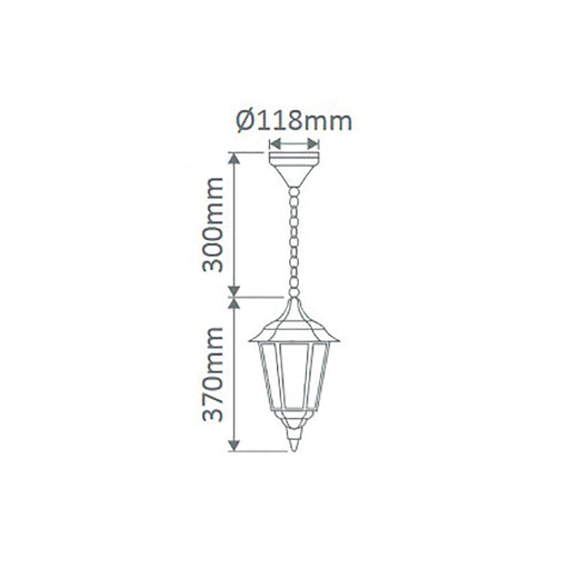 Buy Outdoor Pendant Lights Australia Chester Outdoor Pendant Light Beige Aluminium - 14966