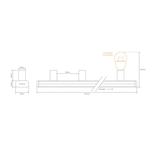 Buy Bathroom Vanity Lights Australia Hollywood Bathroom Vanity 4 Lights Black Aluminium - 16318