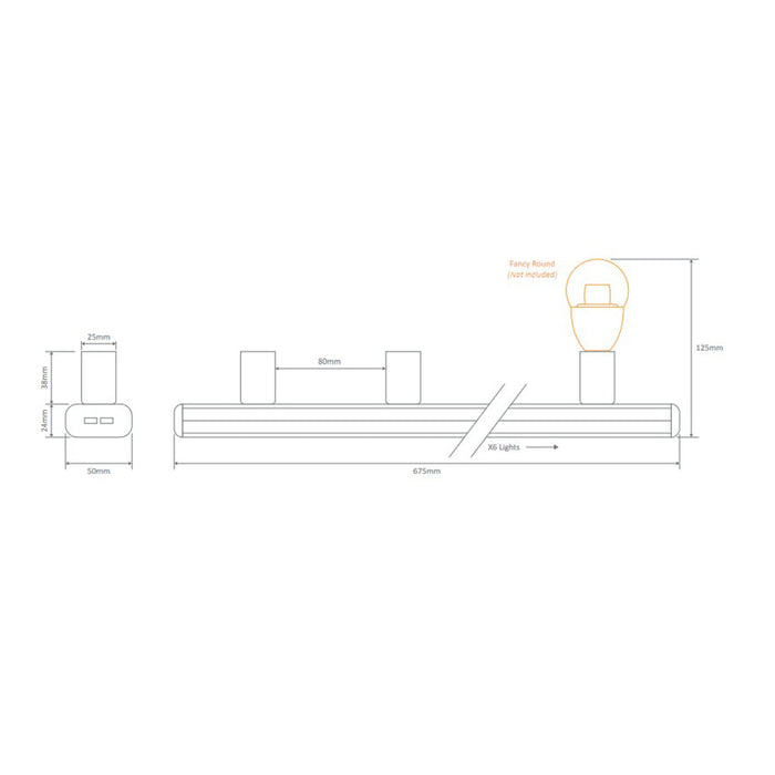 Buy Bathroom Vanity Lights Australia Hollywood Bathroom Vanity 6 Lights Black Aluminium - 16336