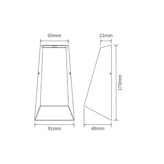 Buy Up / Down Wall Lights Australia Iwave Up & Down Wall 2 Lights Silver Aluminium 5000K - 19461