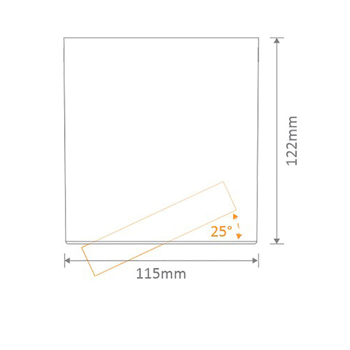 Buy Surface Mounted Downlights Australia Neo Surface Mounted Tilt Downlight 20W Black Aluminium 3000K - 21139