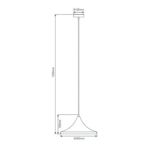 Buy Pendant Lights Australia Laya Pendant Light W360mm White Metal - 31404