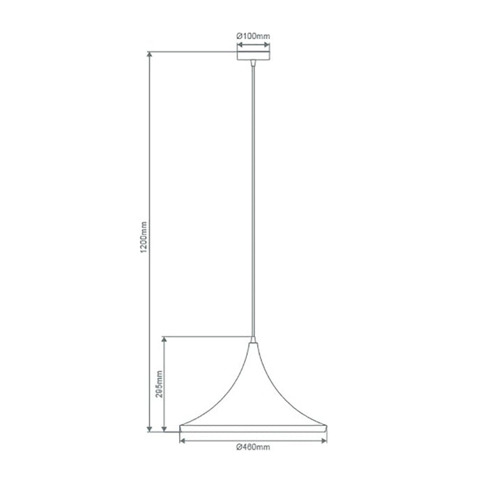 Buy Pendant Lights Australia Laya Pendant Light W460mm Brushed Brass Metal - 31405