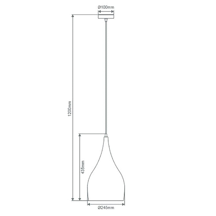 Buy Pendant Lights Australia Jade Pendant Light W245mm White Metal - 31421