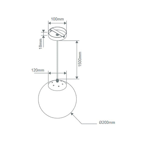 Buy Pendant Lights Australia Bubble Pendant Light W200mm Satin Brass Clear Glass - 31455