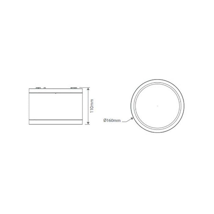 Buy Surface Mounted Downlights Australia Neo-Pro Surface Mounted Downlight 35W Black Aluminium 3CCT - 20894