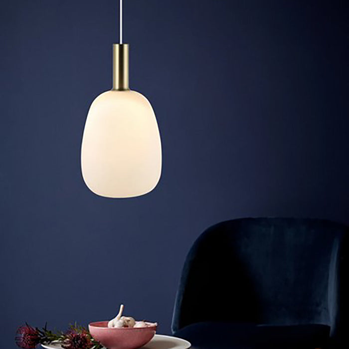 Buy Pendant Lights Australia Alton Pendant Light W230mm Opal White Glass - 47303001