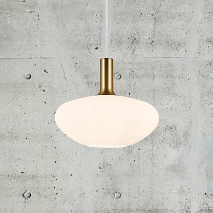 Buy Pendant Lights Australia Alton Pendant Light W350mm Opal White Glass - 48973001