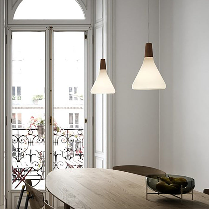 Buy Pendant Lights Australia Nori Pendant Light W180mm White Glass - 2120843001