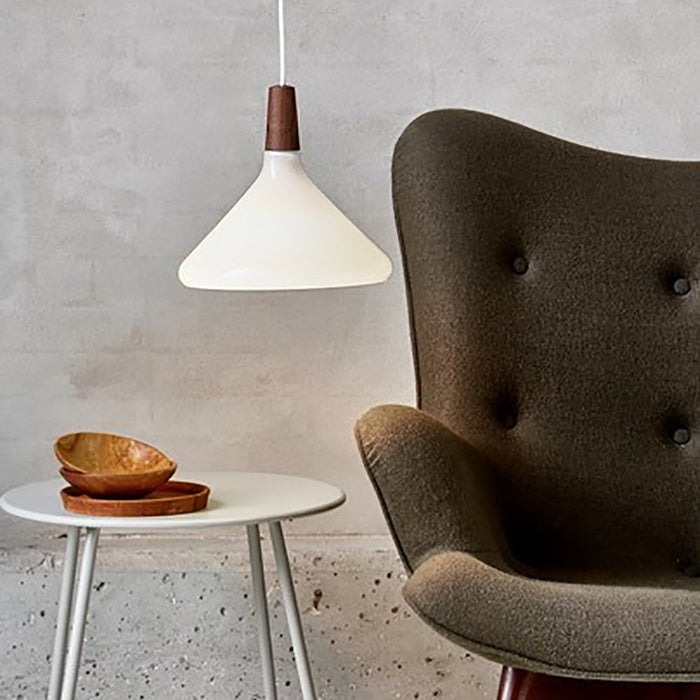 Buy Pendant Lights Australia Nori Pendant Light W270mm White Glass - 2120853001