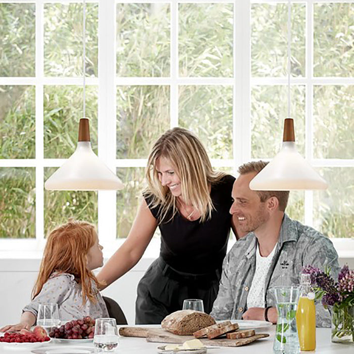 Buy Pendant Lights Australia Nori Pendant Light W270mm White Glass - 2120853001