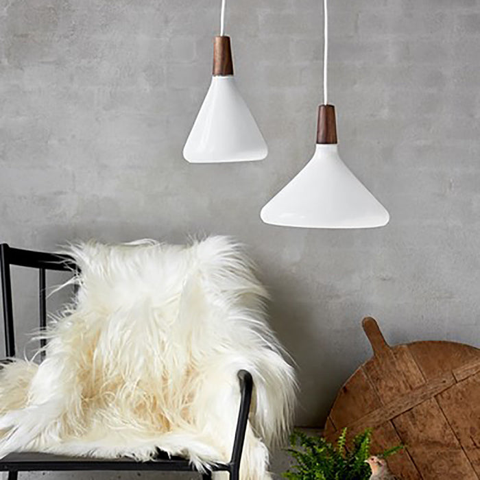 Buy Pendant Lights Australia Nori Pendant Light W270mm White Glass - 2120853001