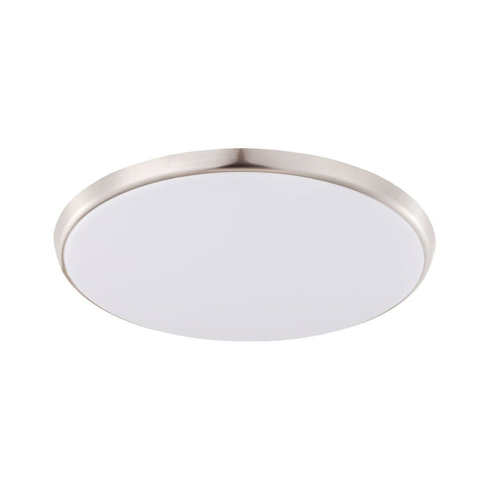 Buy LED Oyster Lights Australia Ollie Oyster Light Satin Nickel & White 300mm - 203698