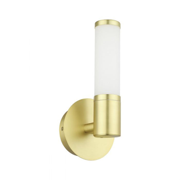 Buy Wall Sconce Australia Palmera 1 LED Wall Light 4.5W Brass-Matt Steel - 205023