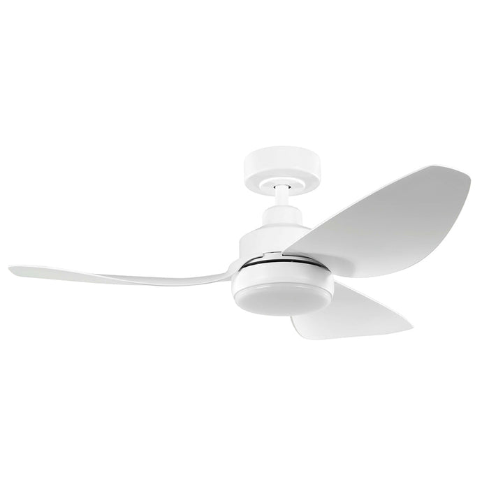 Buy DC Ceiling Fans With Light Australia Torquay 42" DC Fan Matt White With 20W TRI Colour LED - 20522601