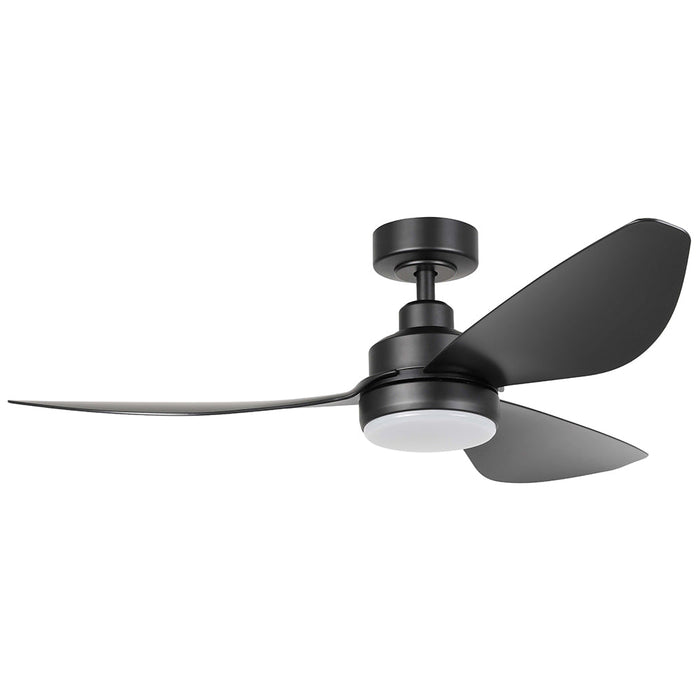 Buy DC Ceiling Fans With Light Australia Torquay 48" DC Fan Matt Black With 20W TRI Colour LED - 20522802