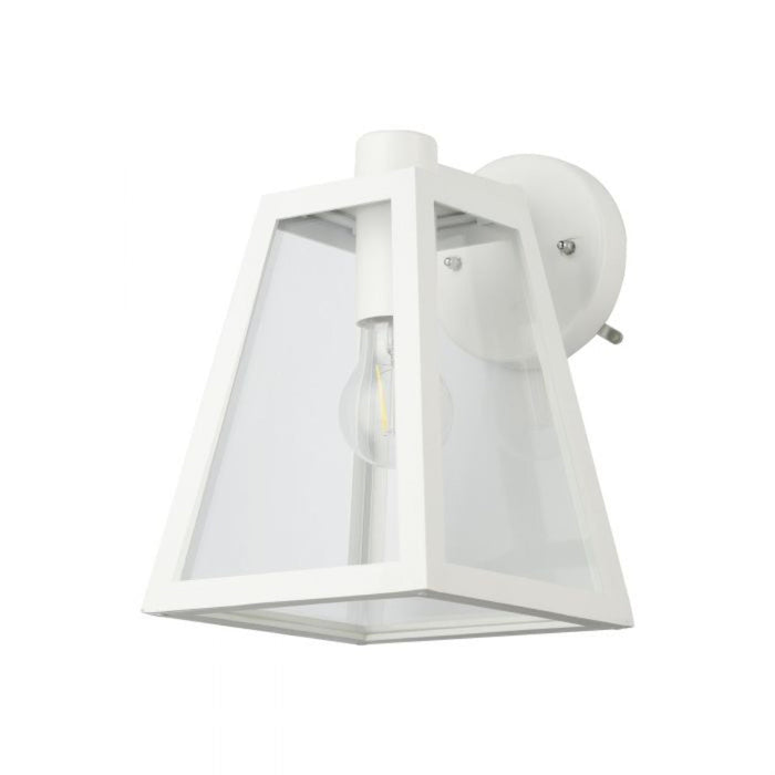 Buy Outdoor Wall Lanterns Australia Mirandola Light Wall Lantern Height 270 mm White Alminium- 205468N