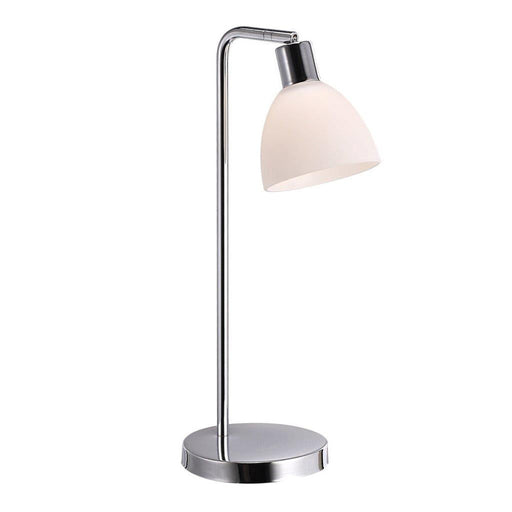 Buy Table Lamps Australia Ray 1 Light Table Lamp Chrome, Opal - 63201033