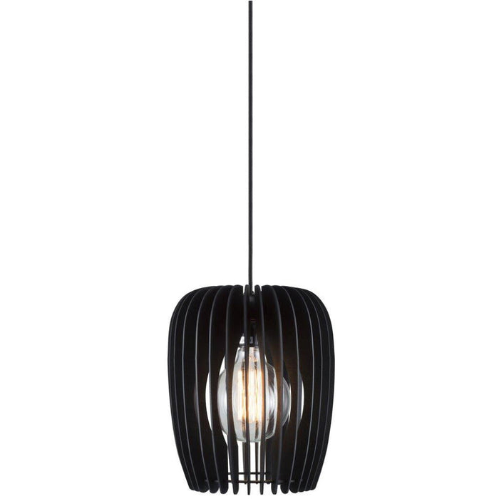 Buy Pendant Lights Australia Tribeca 24 1 Light Pendant Wood Black - 46423003