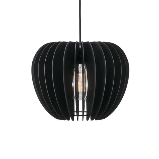 Buy Pendant Lights Australia Tribeca 38 1 Light Pendant Wood Black - 46433003