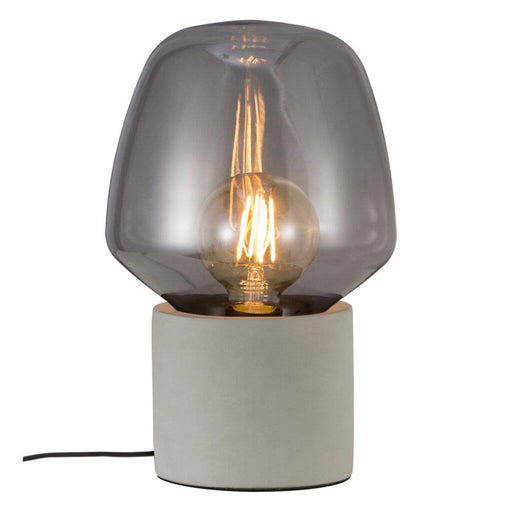 Buy Table Lamps Australia Christina 1 Light Table Lamp Concrete, Glass Grey, Smoked - 48905011