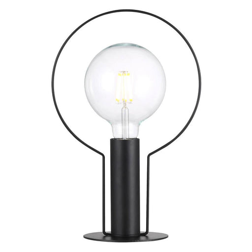 Buy Table Lamps Australia Dean Halo 1 Light Table Lamp Black - 46615003