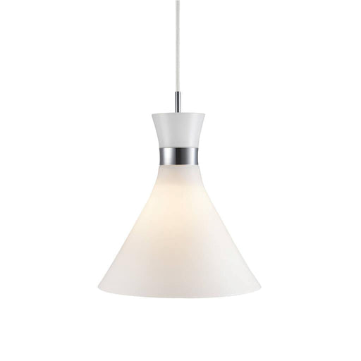 Buy Pendant Lights Australia Trumpet 1 Light Pendant Chrome, Opal - 84903001