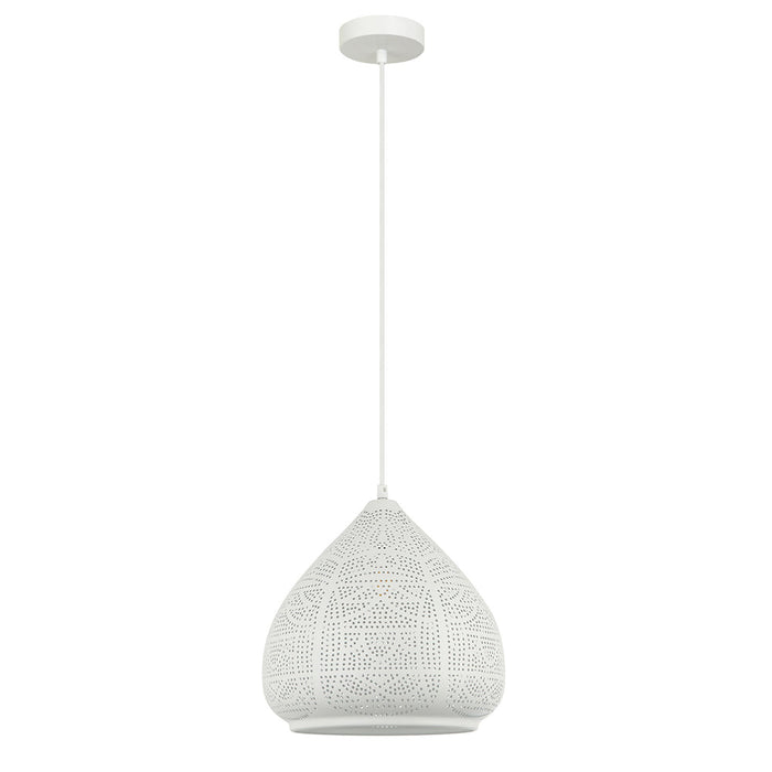 Buy Pendant Lights Australia MARRAKESH Ellipse Pendant Light White - MARRAKESH07