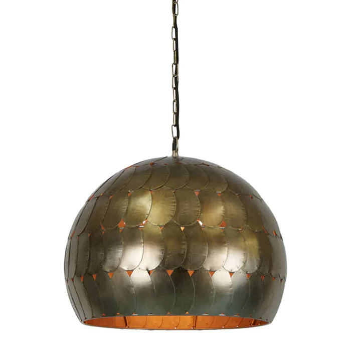 Buy Pendant Lights Australia Pangolin Ceiling Pendant Light W400 Pewter Metal - ZAF11194