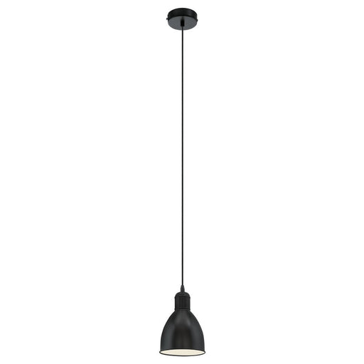 Buy Pendant Lights Australia Priddy 1 Light Pendant Black & White 155mm - 49464