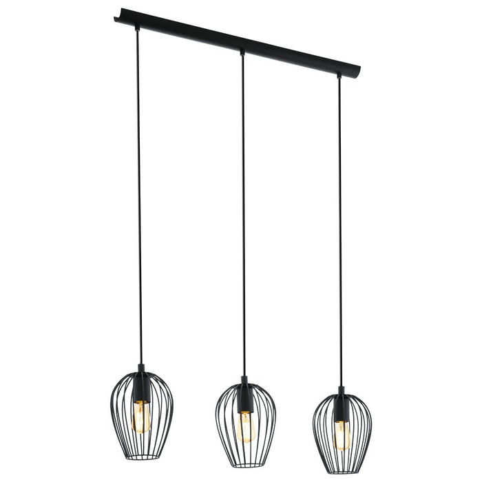 Buy Island Pendant Lights Australia Newtown 3 Light Pendant Black - 49478