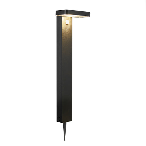 Buy Solar Lights Australia Rica Rectangle Solar Pathway Light With Sensor 12V Black Stainless Steel 3000K - 2118178003