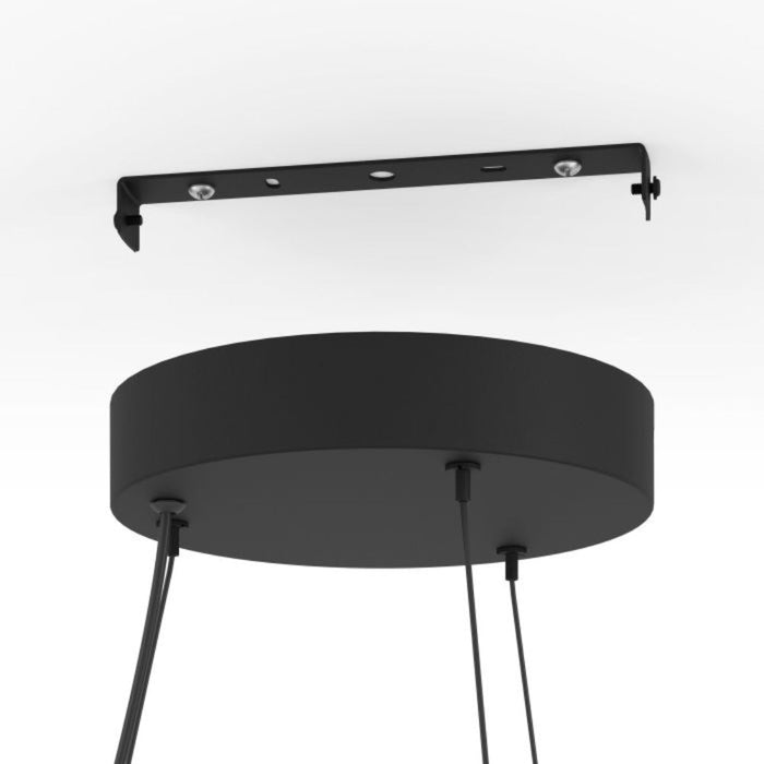 Buy LED Pendants Australia Altagracia LED Pendant 2 Lights Black / Gold Steel 3000K - 390031