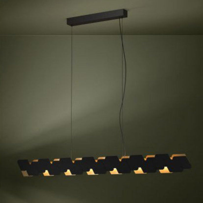 Buy Island Pendant Lights Australia Altagracia LED Island Pendant 4 Lights Steel Black 3000K - 390032