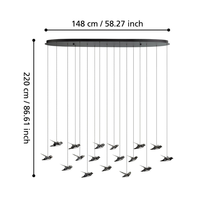 Paratebueno 1480mm Pendant Light - 390353