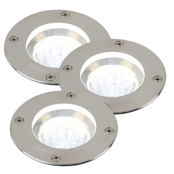 Tilos 3 Kit Recessed Light Stainless steel - 96439934