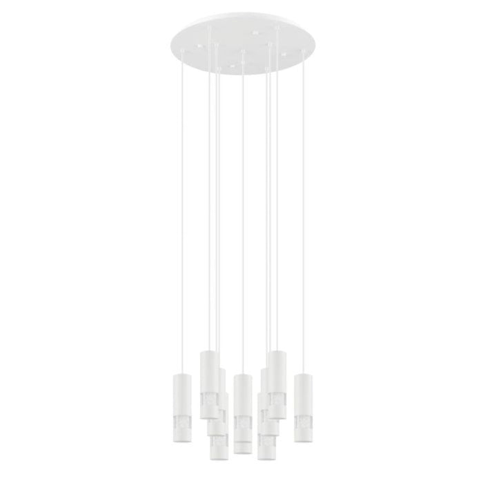 Buy Cluster Pendants Australia Bernabeta Cluster Pendant 10 Lights White Steel 4000K - 39704N