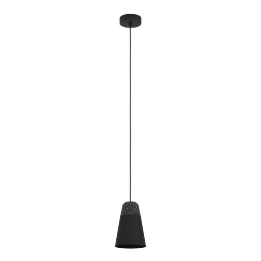 Buy Pendant Lights Australia Canterras Pendant Light Black Steel Grey / White Terrazzo - 99544N