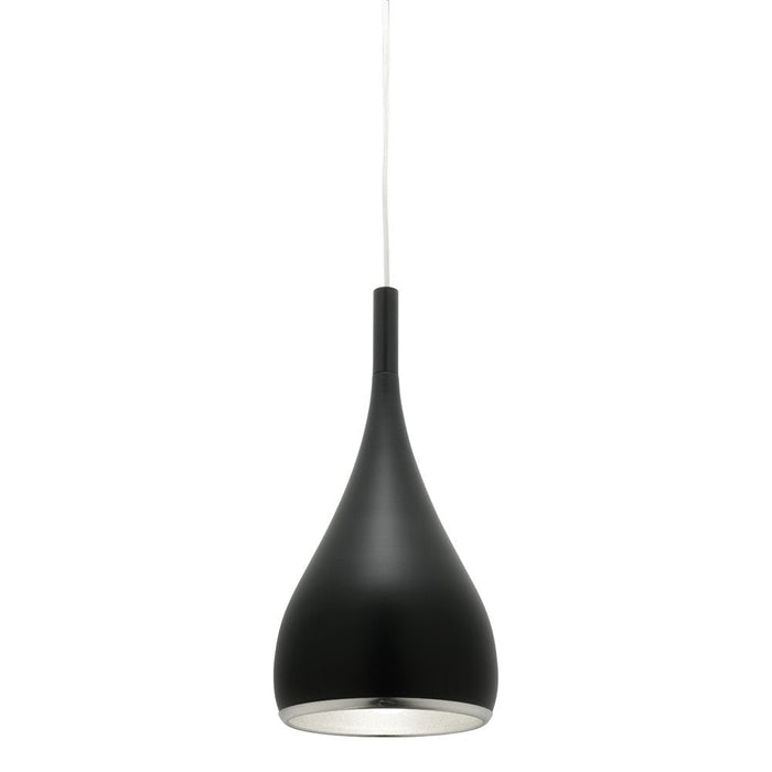Buy Pendant Lights Australia Aero 1 Light Pendant Matt Black - AERO1PBLK