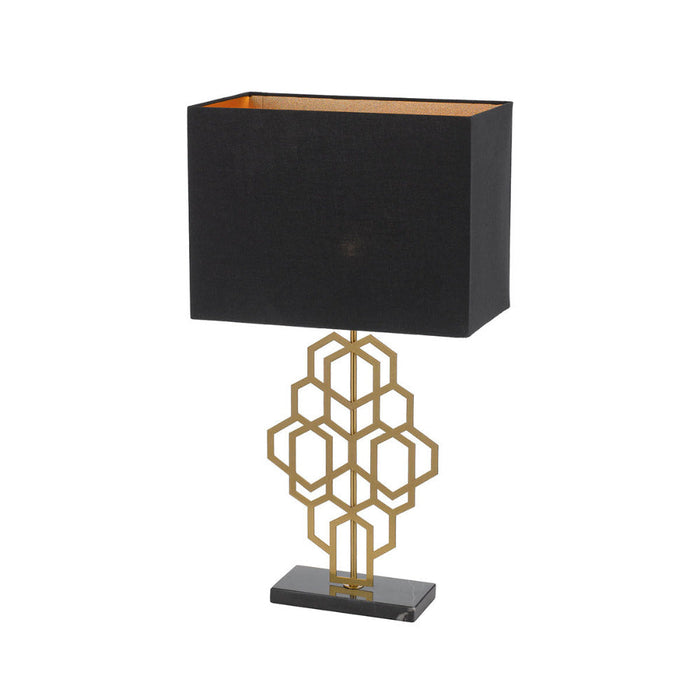 Buy Table Lamps Australia Akron 1 Light Large Table Lamp Black & Antique Gold - AKRON TLL-BKAG