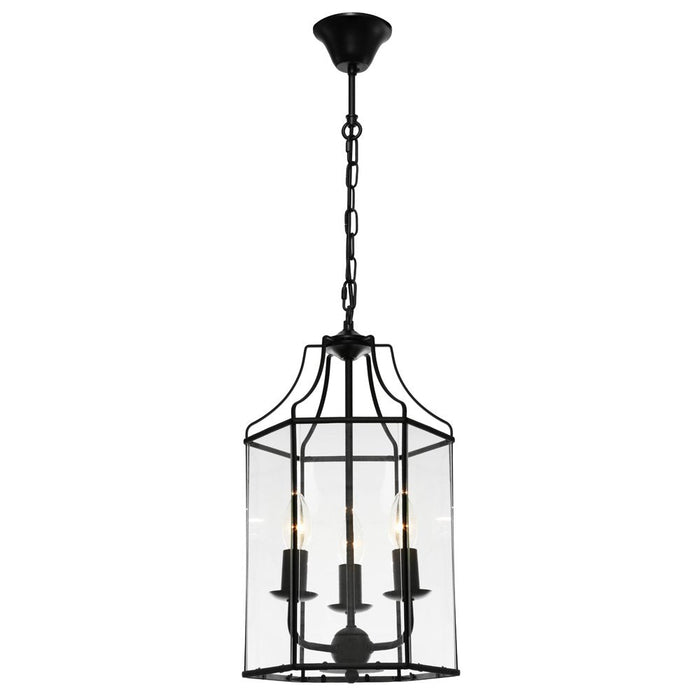 Buy Ceiling Lanterns Australia Arcadia 3 Light Pendant Black - ARCA3PBLK