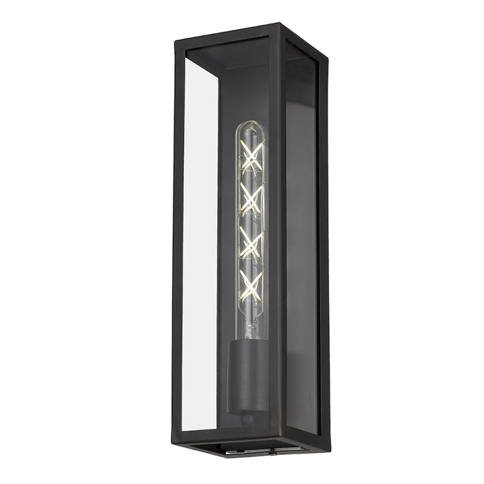 Buy Outdoor Wall Lanterns Australia Arzano 1 Light Wall Light Large Black - ARZANO WB35-BK