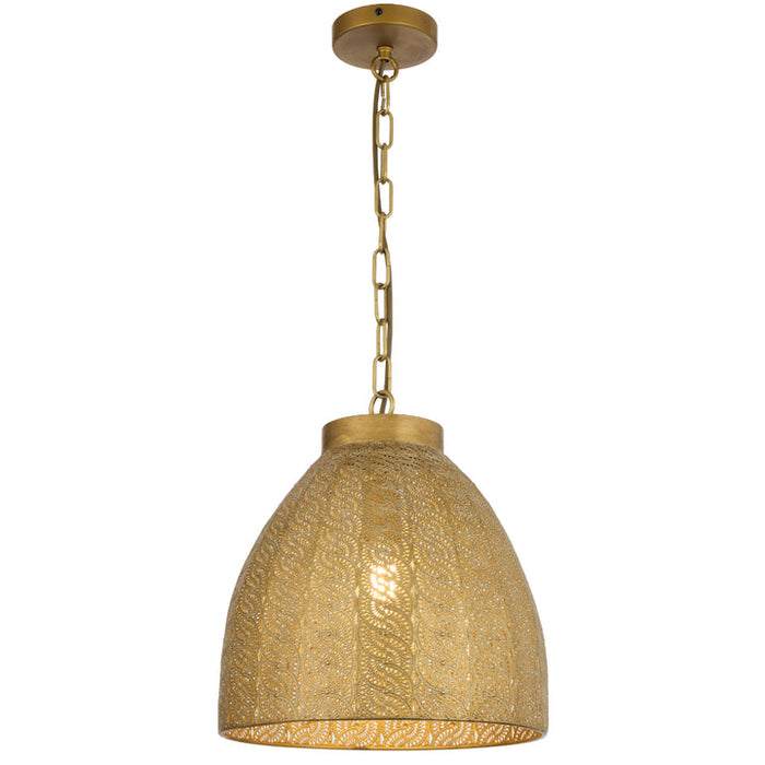 Aydin Iron 350mm Pendant Antique Brass - AYDIN PE35-AB