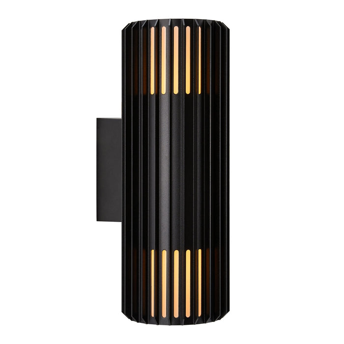 Aludra Aluminium Up & Down Seaside Wall Light Black - 2418121203