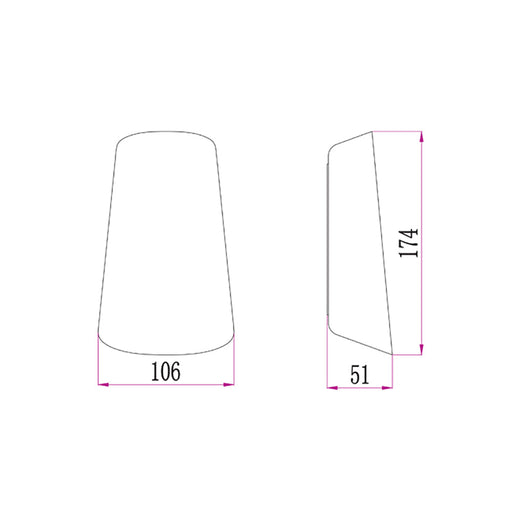Buy Up / Down Wall Lights Australia BES Exterior 11W LED Up/Down Wall Light Matt White - BES2