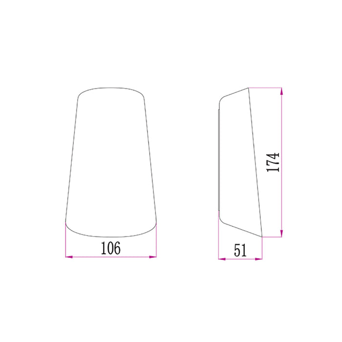 Buy Up / Down Wall Lights Australia BES Exterior 11W LED Up/Down Wall Light Matt White - BES2